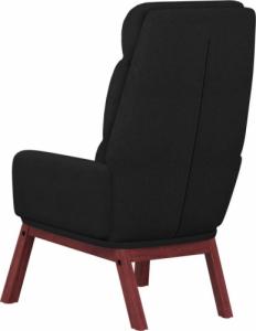 vidaXL vidaXL Fotel wypoczynkowy, czarny, obity tkaniną 5