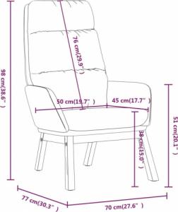 vidaXL vidaXL Fotel wypoczynkowy, czarny, obity tkaniną 8