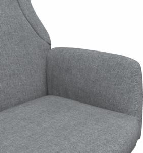 vidaXL vidaXL Fotel wypoczynkowy, jasnoszary, obity tkaniną 6