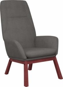 vidaXL vidaXL Fotel wypoczynkowy, jasnoszary, obity tkaniną 2