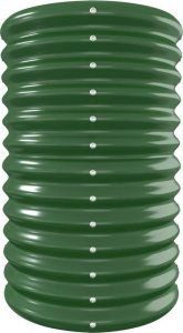 vidaXL Donica ogrodowa, malowana proszkowo stal, 332x40x68 cm, zielona 4