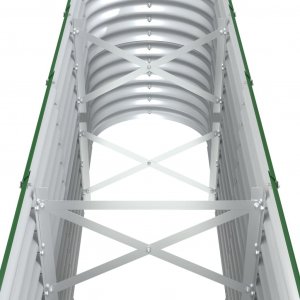 vidaXL Donica ogrodowa, malowana proszkowo stal, 332x40x68 cm, zielona 5