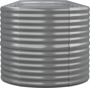 vidaXL vidaXL Donica ogrodowa, malowana proszkowo stal, 440x80x68 cm, szara 4