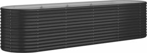 vidaXL vidaXL Donica ogrodowa, malowana proszkowo stal 296x80x68 cm, antracyt 2
