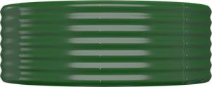 vidaXL vidaXL Donica ogrodowa, malowana proszkowo stal, 100x100x36 cm zielona 3