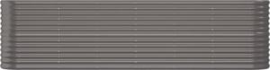vidaXL vidaXL Donica ogrodowa, malowana proszkowo stal, 260x40x68 cm, szara 3