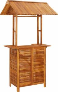 vidaXL vidaXL 5-cz. zestaw ogrodowych mebli barowych, lite drewno akacjowe 4