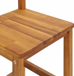 vidaXL vidaXL 5-cz. zestaw ogrodowych mebli barowych, lite drewno akacjowe 8