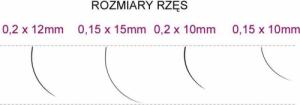 Syis SYIS - RZĘSY J 0,20x 10mm 0,25g 1