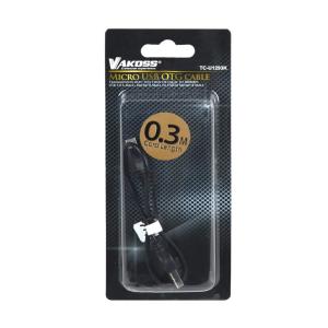Kabel USB Vakoss USB-A - 0.3 m Czarny (TC-U1293K) 5