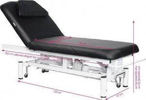 Azzurro LEŻANKA ELEKTR. DO MASAŻU AZZURRO 684 1 SILN. CZARNA 5