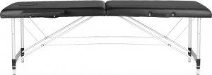 Activeshop STÓŁ SKŁADANY DO MASAŻU ALUMINIOWY KOMFORT ACTIV FIZJO 2 SEGMENTY CZARNY 2