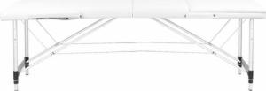 Activeshop STÓŁ SKŁADANY DO MASAŻU ALUMINIOWY KOMFORT ACTIV FIZJO 3 SEGMENTOWY WHITE 2