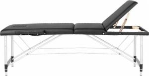 Activeshop STÓŁ SKŁADANY DO MASAŻU ALUMINIOWY KOMFORT ACTIV FIZJO 3 SEGMENTOWY CZARNY 3