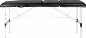 Activeshop STÓŁ SKŁADANY DO MASAŻU ALUMINIOWY KOMFORT ACTIV FIZJO 3 SEGMENTOWY CZARNY 4