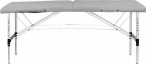 Activeshop STÓŁ SKŁADANY DO MASAŻU ALUMINIOWY KOMFORT ACTIV FIZJO 2 SEGMENTOWY SZARY 3