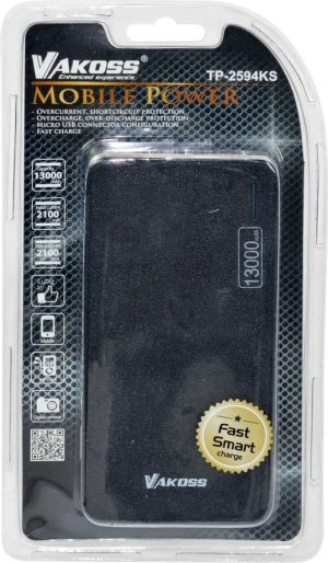 Powerbank Vakoss TP-2594KS 13000mAh Czarny 3