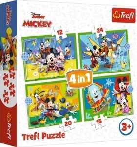 Trefl Puzzle 4w1 Wśród przyjaciół TREFL 1