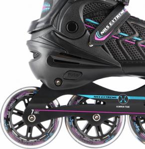 Rolki Nils Extreme NA1128 szybkościowe regulowane czarne r. 39-42 5