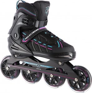 Rolki Nils Extreme NA1128 szybkościowe regulowane czarne r. 35-38 2