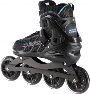 Rolki Nils Extreme NA1128 szybkościowe regulowane czarne r. 35-38 3