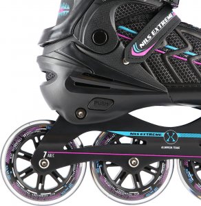 Rolki Nils Extreme NA1128 szybkościowe regulowane czarne r. 35-38 5