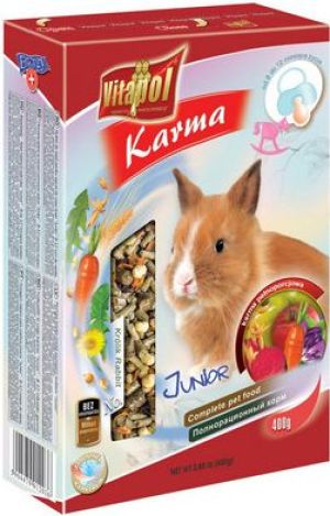 Vitapol Karma Junior pełno porcjowa dla młodych królików 400g 1