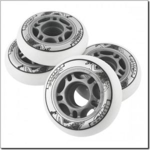 Nils Extreme PU 82A 70x24mm białe kółka (4 szt) (16-2-309) 2