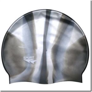 Spurt Czepek Silikonowy Zebra MI2 szaro-srebrny (11-3-040) 1