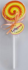 Thinking Gifts Lollypads lizak - karteczki samoprzylpne pomarańcz 1