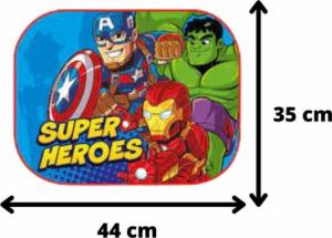 Seven Zasłonki przeciwsłoczene do auta Avengers 2 szt 5
