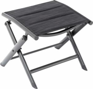 Garthen Składane aluminiowe krzesło - czarna, ciemnoszara rama 1