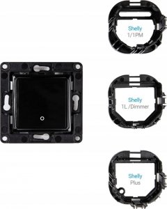 Shelly Home Shelly Accessories "Wall Switch 1" Wandtaster Schwarz 3