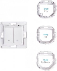 Shelly Home Shelly Accessories "Wall Switch 2" Wandtaster 2-fach Weiß 5