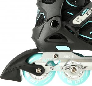 Rolki Nils Extreme NA14174 rekreacyjne regulowane miętowe r. 31-34 5