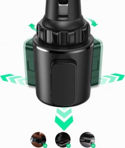 Ugreen Uchwyt samochodowy UGREEN LP335 do telefonu na miejsce na kubek czarny 3