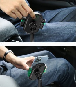 Ugreen Uchwyt samochodowy UGREEN LP335 do telefonu na miejsce na kubek czarny 5