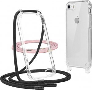 Tech-Protect Etui Tech-protect Flexair Chain Apple iPhone SE 2022/SE 2020/8/7 Black & Pink 1