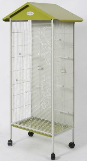 Zolux Woliera ARABESQUE AXELLE 156x48x78 cm kolor oliwka 2