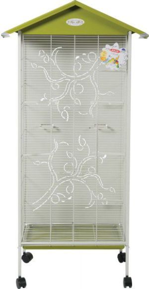 Zolux Woliera ARABESQUE AXELLE 156x48x78 cm kolor oliwka 6