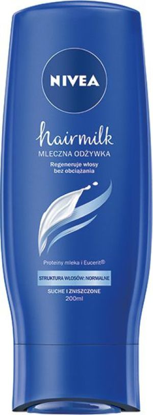 Nivea Hair Milk Odżywka mleczna do włosów normalnych, suchych i zniszczonych 200ml 1