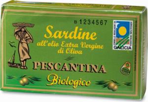 Ecor Ecor  Sardynki w ekologicznej oliwie z oliwek extra virgin  120 g 1