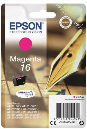 Tusz Epson Tusz C13T16234022, T162340 (magenta) 1