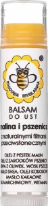 Miodowa Mydlarnia Balsam do ust z woskiem pszczelim - Malina i pszenica, 4,5ml 1