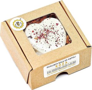 Miodowa Mydlarnia Kula do kąpieli - Róża, 80 g 1