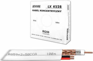 Vexin Kabel do monitoringu Rg59+2X0,5Cu 100M 1