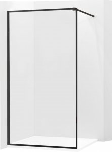 Mexen Mexen Kioto ścianka prysznicowa 110 x 200 cm, transparent/czarny wzór 8 mm, czarny - 800-110-101-70-70 1