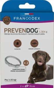 Francodex FRANCODEX Obroża biobójcza PREVENDOG 75 cm dla dużych i bardzo dużych psów pow. 25 kg - 2 szt. 1