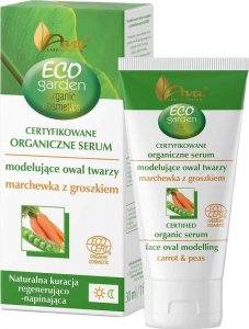 Ava Eco Garden - Organiczne serum modelujące owal twarzy - marchewka z groszkiem 45+, 30 ml 1