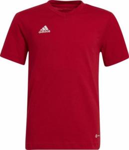 Adidas Koszulka sportowa dziecięca adidas TEE czerwona bawełniana 116 - junior 1